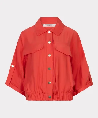 Esqualo - Jacke mit weiten Ärmeln rot - Gr. - 36