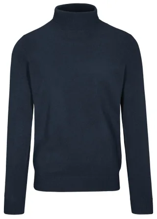 COMMANDER Finest Clothing - Rollkragen Pullover Basic,uni dark navy - Gr. - XXL