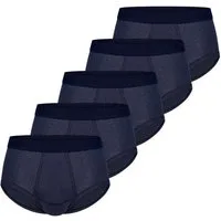 ESGE - Die Wäsche-Macher Slip 5er Pack - Feinripp Ringel (Spar-Set, 5-St) Slip / Unterhose - Baumwolle - mit Eingriff