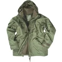 Mil-Tec Parka Militär Nässeschutzjacke mit Fleecejacke