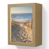OnlyWow Wandleuchte Lightbox Strand - Meer - Niederlande - Dünen - Sonne, Dimmbar, Farbwechsel, LED, Warmweiß, Kaltweiß, Neutralweiß Einstellbar, Wandlampe Innen, Dimmbar, mit Kabel, LED, Beleuchtung, Wohnzimmer