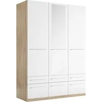 priess Kleiderschrank Schrank Garderobe Wäscheschrank Barcelona in 5 Breiten viel Stauraum, geräumige Schubkästen, mit Spiegel, MADE IN GERMANY