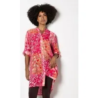 Apricot Tunikashirt Hemdbluse im Patchwork-Design