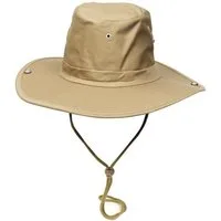 MFH Outdoorhut Buschhut, khaki, mit Kinnband, zum Hochstellen 59