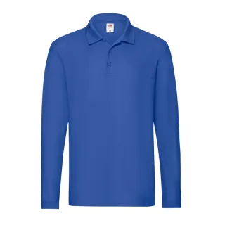 Fruit of the Loom - "Premium" Poloshirt für Herren Langärmlig (Königsblau)