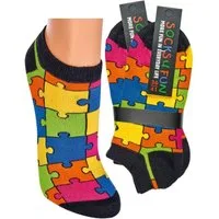 FussFreunde Sneakersocken 2 Paar witzige Fun Sneakersocken Spaß mit Socken lustige Geschenkidee (2 Paar) handgekettelte, softe Zehennaht