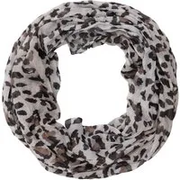 MIRROSI Loop Damen Schal mit Leopard-Muster Weich Schlauchschal, (zweimal um den Hals wickelbar, ca.45x75cm), Damen Halstuch ideal für Frühling, Sommer oder Herbst