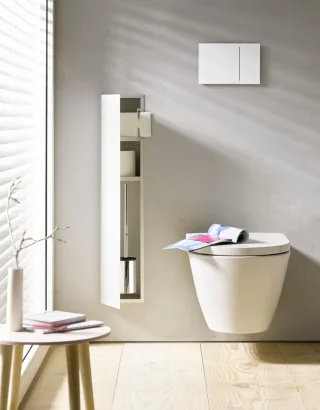 emco WC-Modul asis 2.0,Unterputz, 811 mm, Türanschlag links, 1-türig, weiss matt, ohne,975428453 975428453