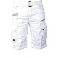Geographical Norway Shorts Herren Cargo Shorts kurze Hose Short Bermuda Knielang Gürtel Sommer