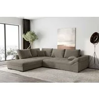 99rooms Ecksofa Terra, Sofa, L-Form, Inkl. 5 Rückenkissen, mit Rundumbezug, Wellenfederung
