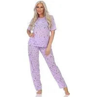 EloModa Pyjama Damen Pyjama zweiteiliger Schlafanzug Pyjama-Set, M L XL 2XL (2 tlg)