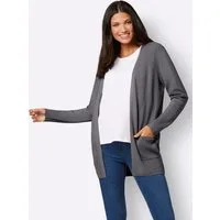 Sieh an! Strickjacke Long-Strickjacke Langarm Struktur