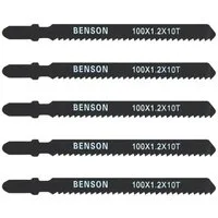 BENSON Sägeblatt 5x Stichsägeblätter T-Schaft Sägeblatt Holz Laminat (5-St), für Bosch Makita, Profi, Blatt