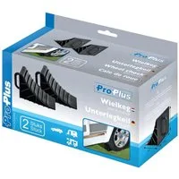ProPlus Sicherheitskeil Unterlegkeile mit Griff für Wohnwagen und Anhänger, 2 Stück, Für PKW und Hänger geeignet