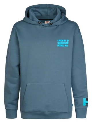 Petrol Industries - Boys Sweater Hooded Print Storm Blue - Gr. - 140