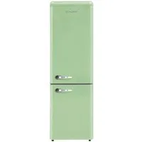 SCHOEPF Kühl-/Gefrierkombination RKG265DSG, 177,50 cm hoch, 54,60 cm breit, Retro-Design, 249 Liter Nutzinhalt Gesamt, Externe Chrom Griffe
