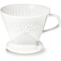 Creano Handfilter Creano Porzellan Kaffeefilter (Weiß), Porzellan, für Filtergröße 4