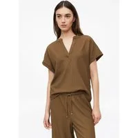 s.Oliver Kurzarmshirt T-Shirt T-Shirt aus Crêpejersey