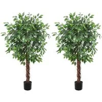 Kunstbaum Künstlicher Ficus-Baum Kunstliche Pflanzen Künstliche Baum, GarveeMore, Höhe 152 cm