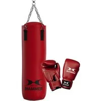 Hammer Boxsack Fit (Set, mit Boxhandschuhen)
