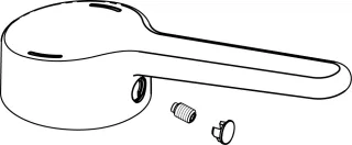 Ideal Standard Griff Ceraplus 2, Logo ISI, Chrom B961435AA
