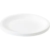 Engelland Plastikteller Wiederverwendbare Kunststoffteller, flach, BPA-frei, Ø 23,5 cm, (4 St), bruchfest, Mehrweg, mikrowellen- & spülmaschinenfest, Camping, Party