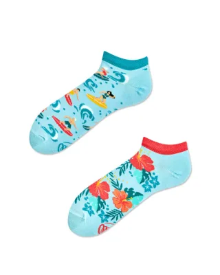 many mornings - Socken - Aloha vibes cyan/rot - Gr. - 35-38