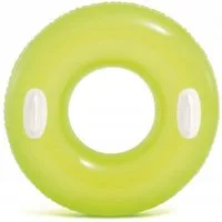 Festivalartikel Schwimmring INTEX Schwimmring 76 cm mit Griffen XL Neon Kinder ab 8 Jahren (1-tlg)