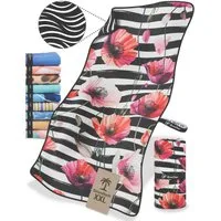 NirvanaShape Strandtuch Reise Handtuch Strandtuch XXL - Strandhandtuch, Mikrofaser Badetuch