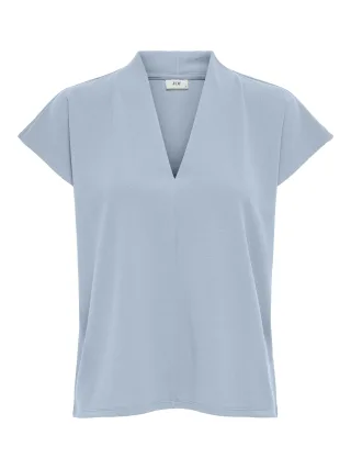 JDY - JDYJOY LIFE S/S TOP JRS Cashmere Blue - Gr. - M