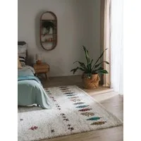 benuta Hochflor-Teppich Gobi, rechteckig, Höhe: 21 mm, Teppich Wohnzimmer, Schlafzimmer, Esszimmer, Flur, Kunstfaser, Cozy