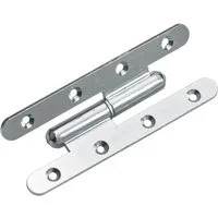 Hettich WC-Deckel-Scharnier Hettich Türband 55 x 140 mm links verzinkt - 1
