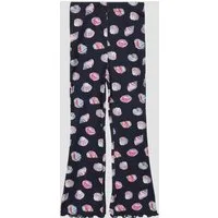 s.Oliver Leggings Leggings Gerippte Leggings mit Flared Leg und All-over-Print