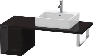 Duravit L-Cube Unterschrank für Konsole Schwarz Hochglanz 320x547x400 mm - LC583504040 LC583504040