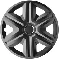 NRM Radkappe FAST 16 Zoll in Graphite, 16 in Zoll, (4-St) Radzierblenden für Stahlfelgen Radkappen Satz 4er Set 16"
