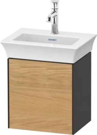 Duravit White Tulip Waschtischunterbau wandhängend Natur Eiche & Graphit Matt & Seidenmatt 384x298x4 WT4240LH558
