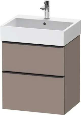 Duravit D-Neo Waschtischunterbau wandhängend Basalt Matt 584x442x625 mm - DE43710BD430000 DE43710BD430000