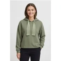 pieces Kapuzensweatshirt PCCHILLI LS GLITTER HOODIE NOOS BC mit Kordelzug in Kontrastfarbe