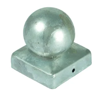 Pfostenabdeckung | Metall Kugel | 7 x 7 cm | feuerverzinkt