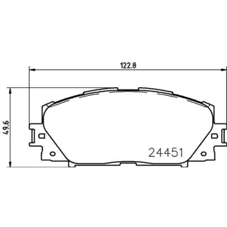 Hella Bremsbel?ge vorne Lexus Ct Toyota Prius 1,8