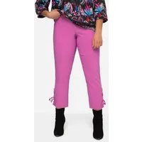 MIAMODA Stoffhose Bengalin-Hose Slim Fit Schnürung am Saum