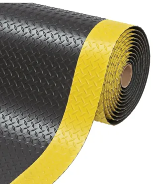 Anti-Ermüdungsmatte Schwarz/Gelb Saddle Trax®  979 Notrax | Größe: 91cm x linm