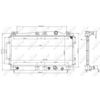 NRF Motork?hler gel?tet Chrysler Neon Dodge Neon 2,0 53955