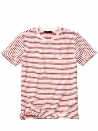 Mey & Edlich Herren Alles-Richtig-T-Shirt Rot 96 % Baumwolle, 4 % Elasthan