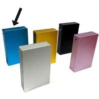 HAC24 Sammleretui Sammleretui Zigaretten Aluminium Zigarettenetui Etui, Metall Für 12 Zigaretten