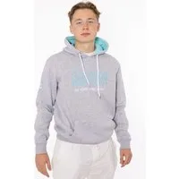 Zwillingsherz Hoodie "Moin" mit gesticktem Schriftzug und Ankermotiv am Ärmel