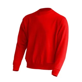 JHK - Sweatshirt Rundhalsausschnitt für Herren/Damen Unisex (Rot)