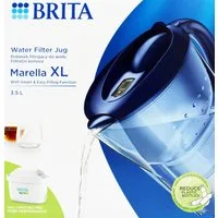 BRITA Wasserfilter Brita Marella XL Wasserfilter 3,5 L blau + Maxtra Pro Kartusche