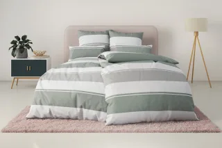 OTTO home Bettwäsche "Yonne" 2 in frischen Farben, gestreifte Bettwäsche, ab Gr. 135x200 cm