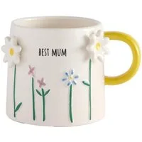 Next Becher Tasse mit floralem Muster, Best Mum, 1-tlg., Steingut